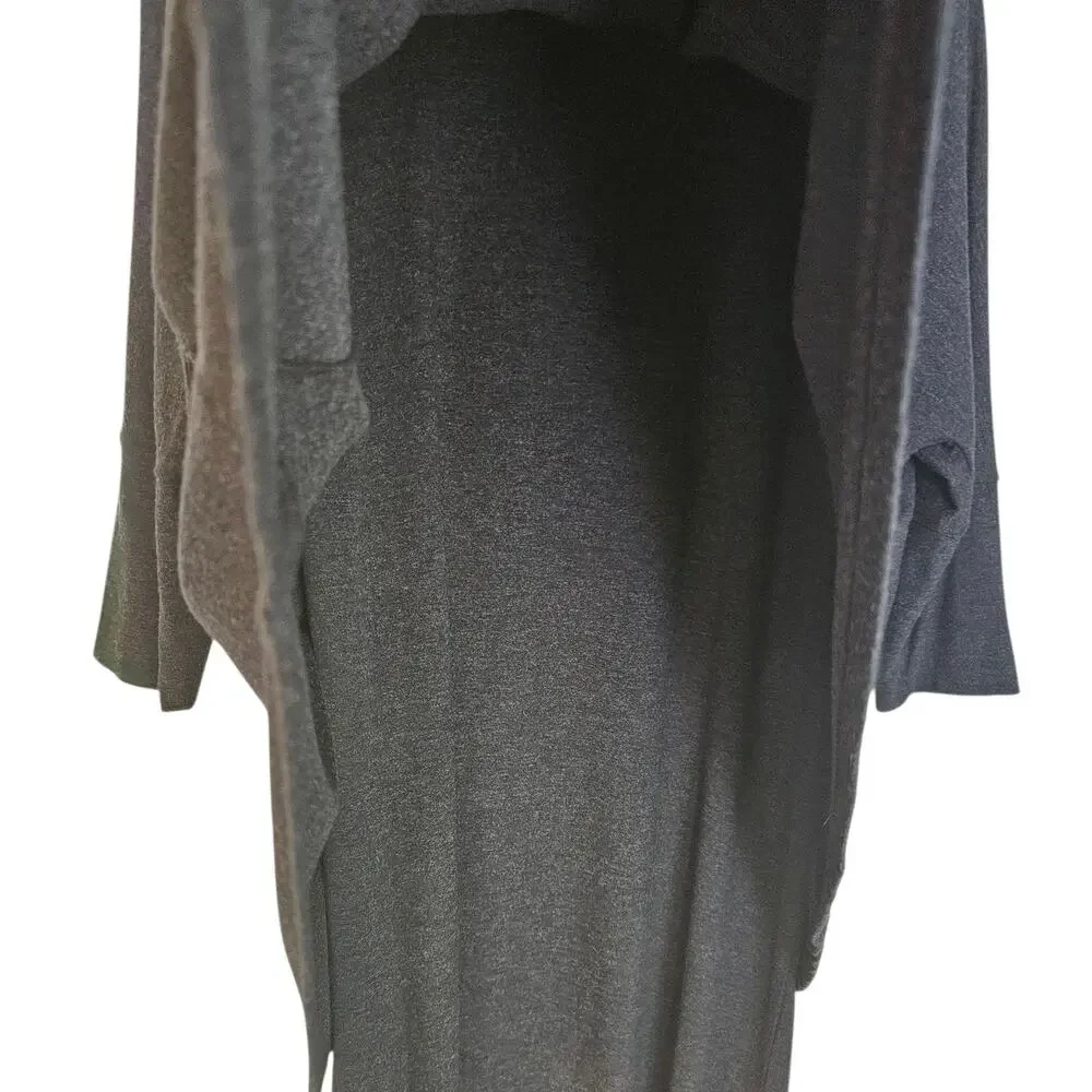 Soft Surroundings Alexandra Gray Layered Long Sleeve Lagenlook Casual Dress